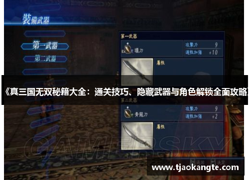 《真三国无双秘籍大全：通关技巧、隐藏武器与角色解锁全面攻略》